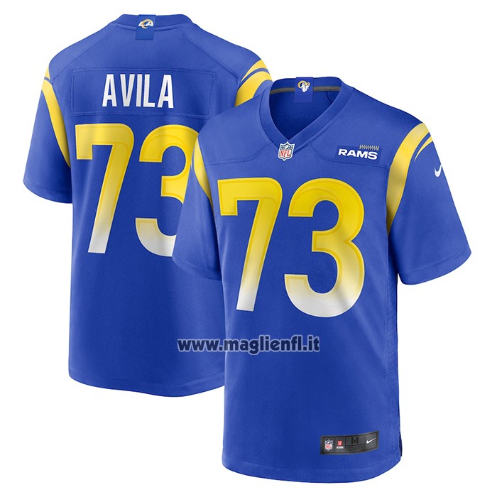 Maglia NFL Game Los Angeles Rams Steve Avila Home Blu